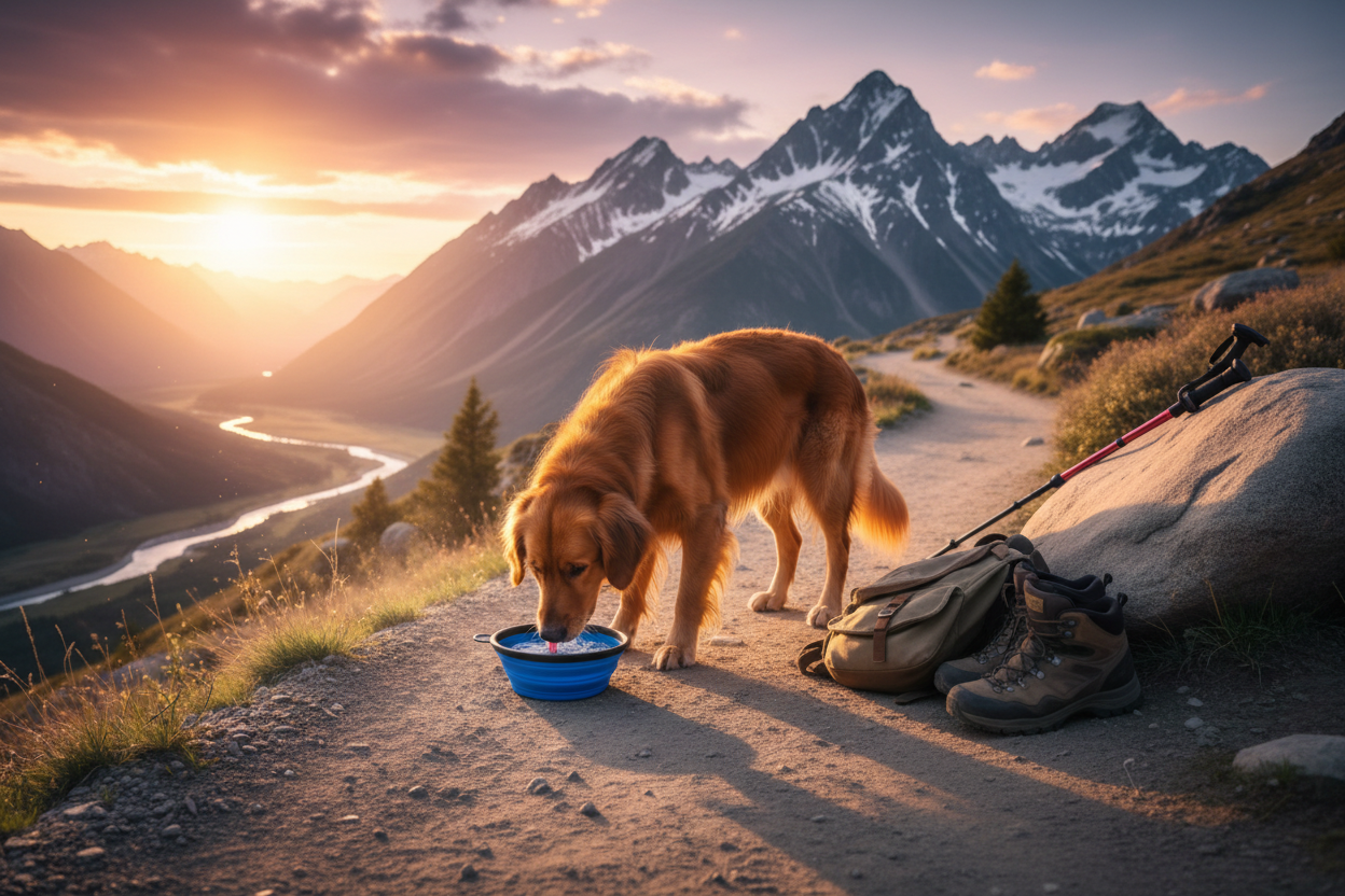 Bästa matskålen för resor med hund